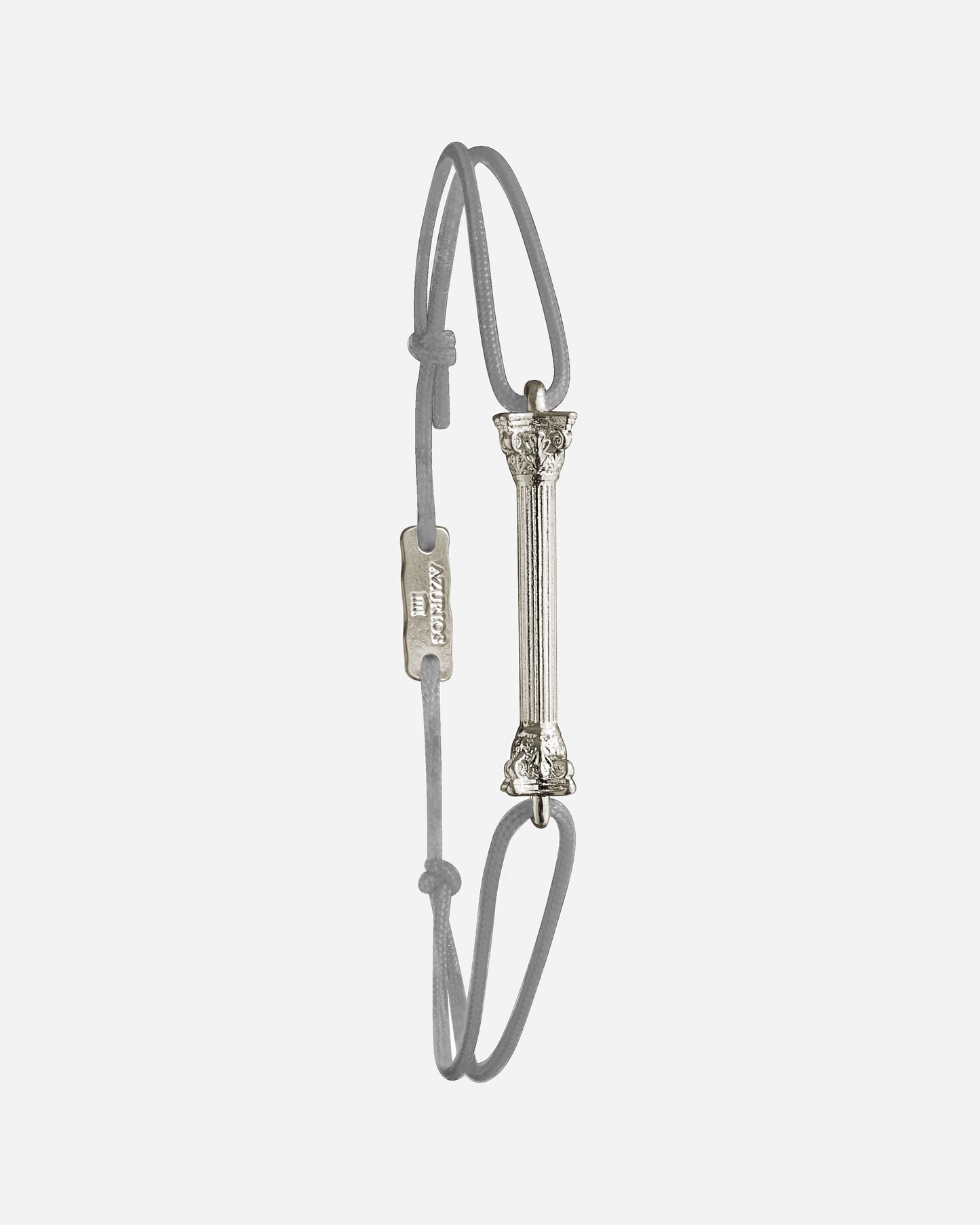 Colonne antique - argent brillant