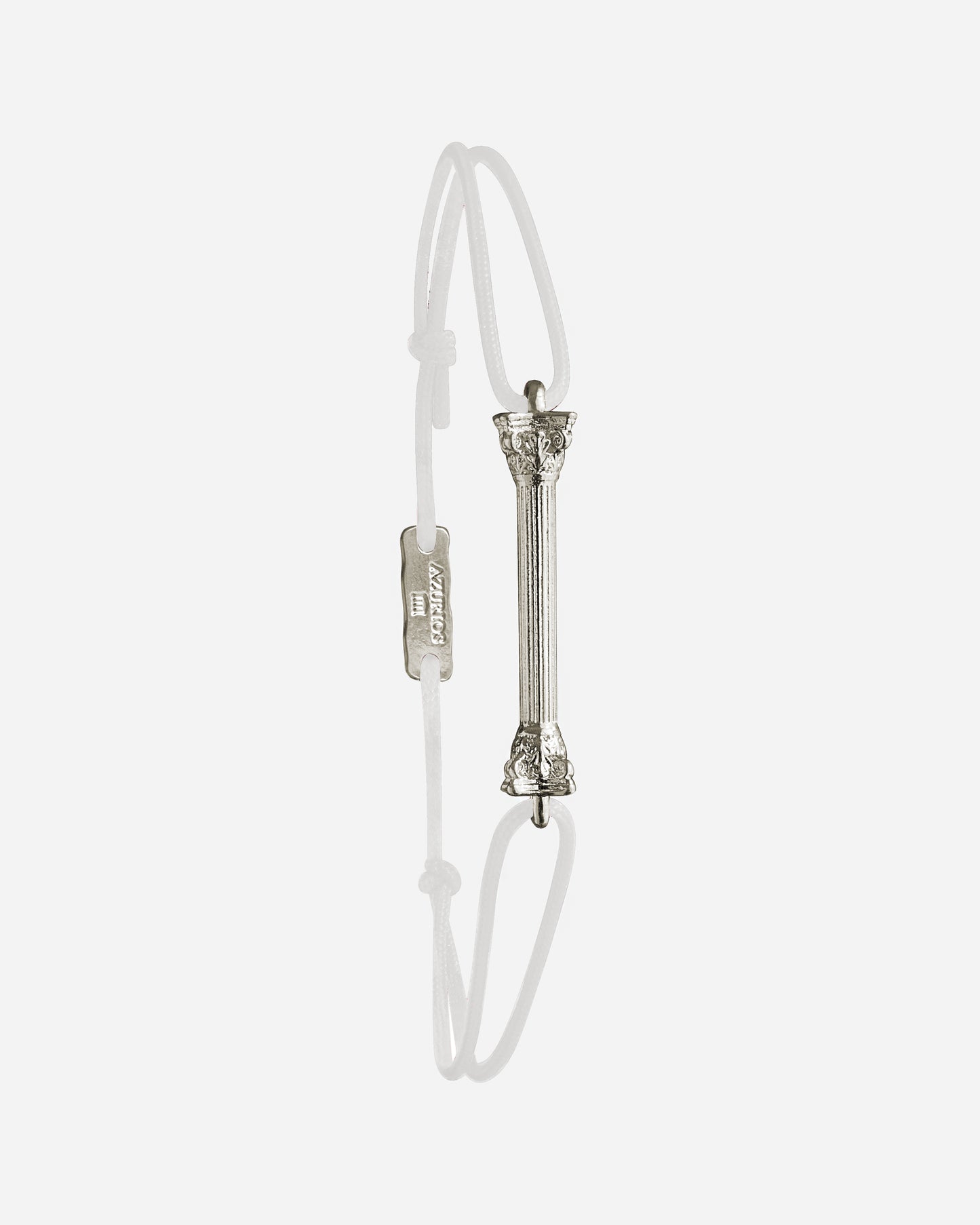 Colonne antique - argent brillant