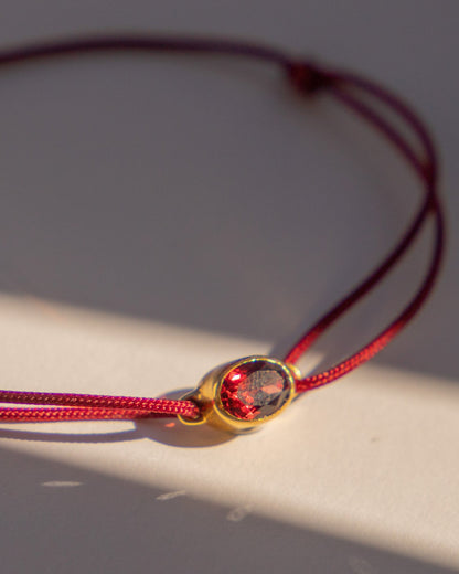 Bracelet Lagon grenat