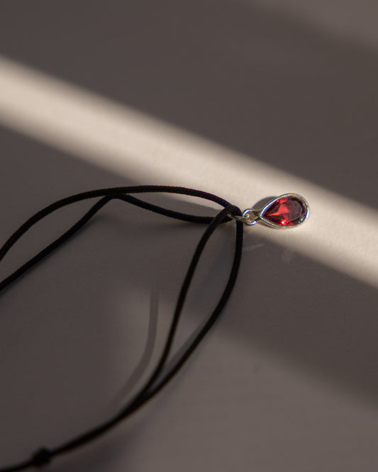 Azure-Drop garnet bracelet