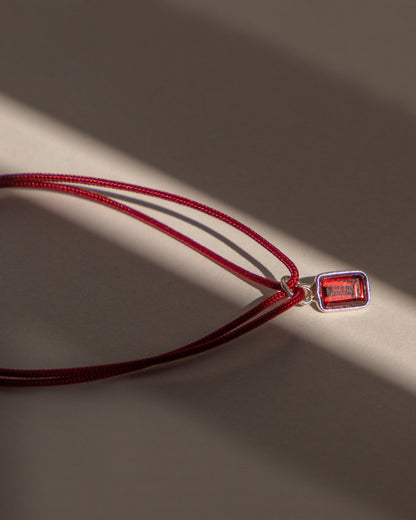 Bracelet Rocher grenat